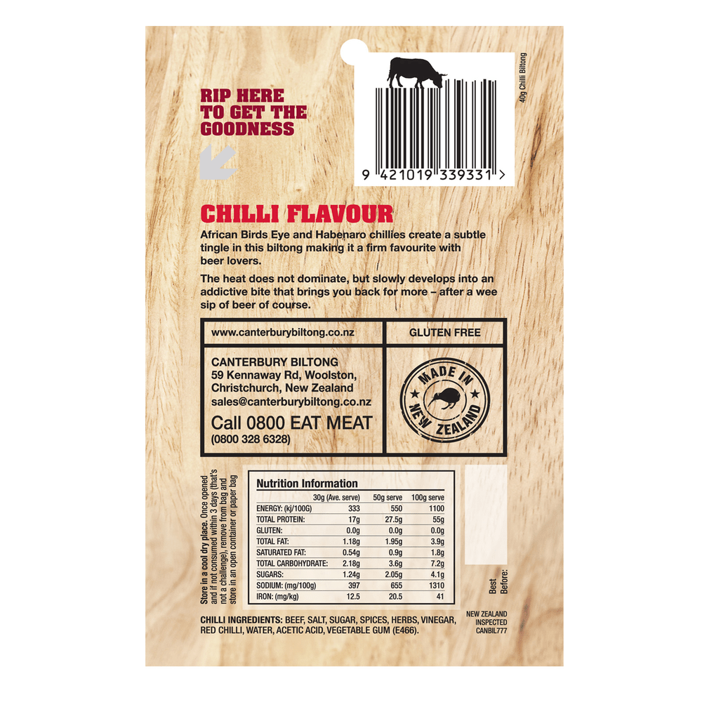Chilli 40g - Carton of 15