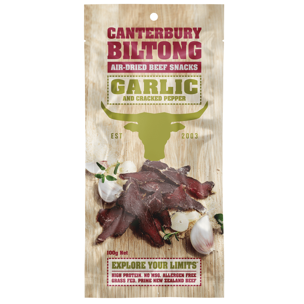 Canterbury Biltong Garlic-100g