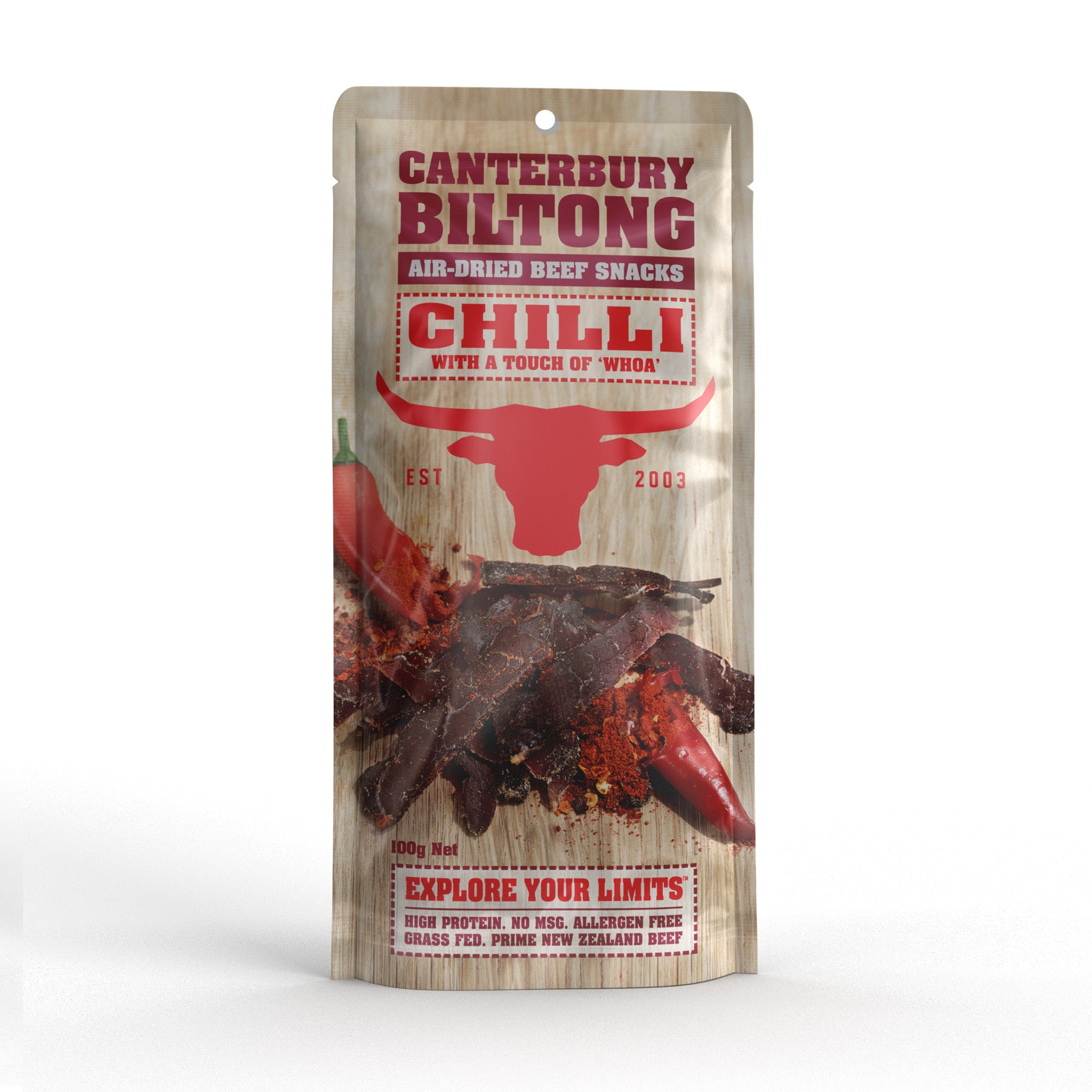Canterbury Biltong Chilli-100g – The Meat Up