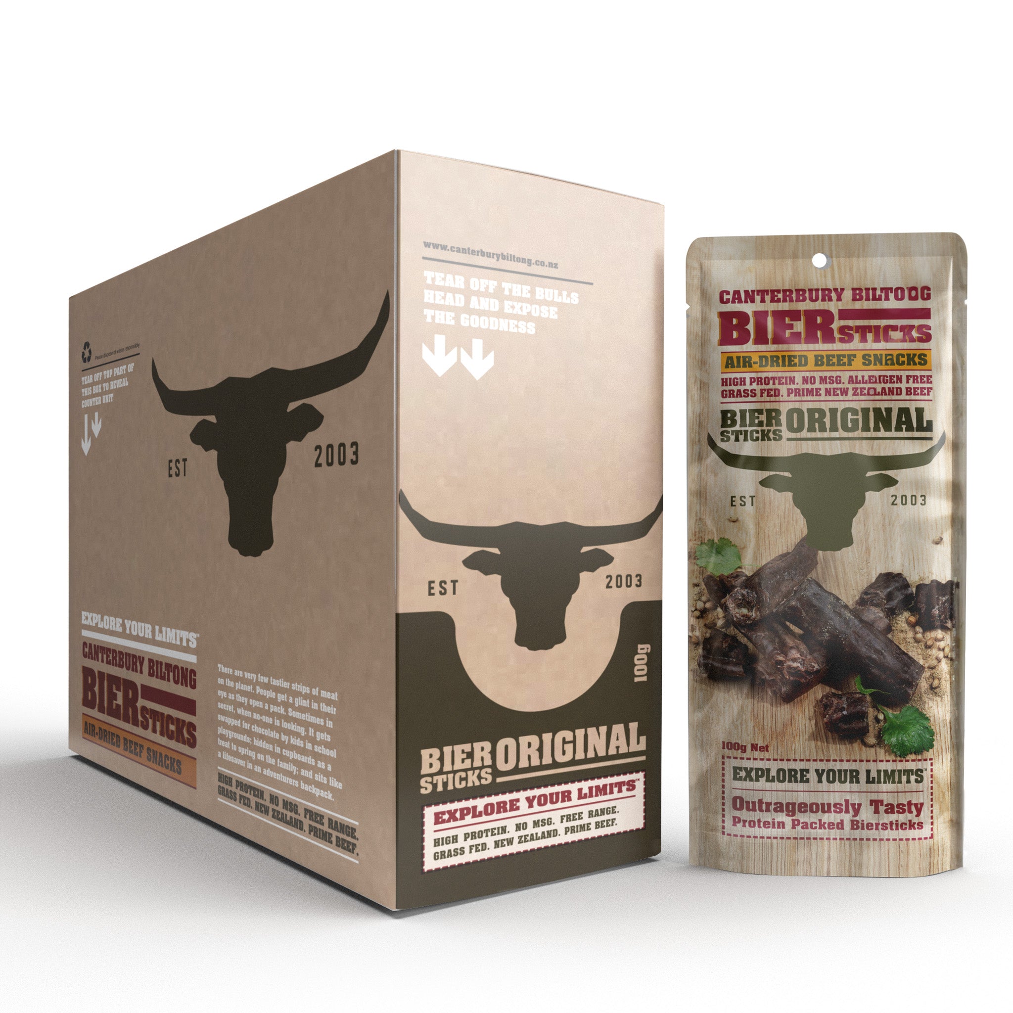 Canterbury Biltong Original-Bierstick-100g – The Meat Up