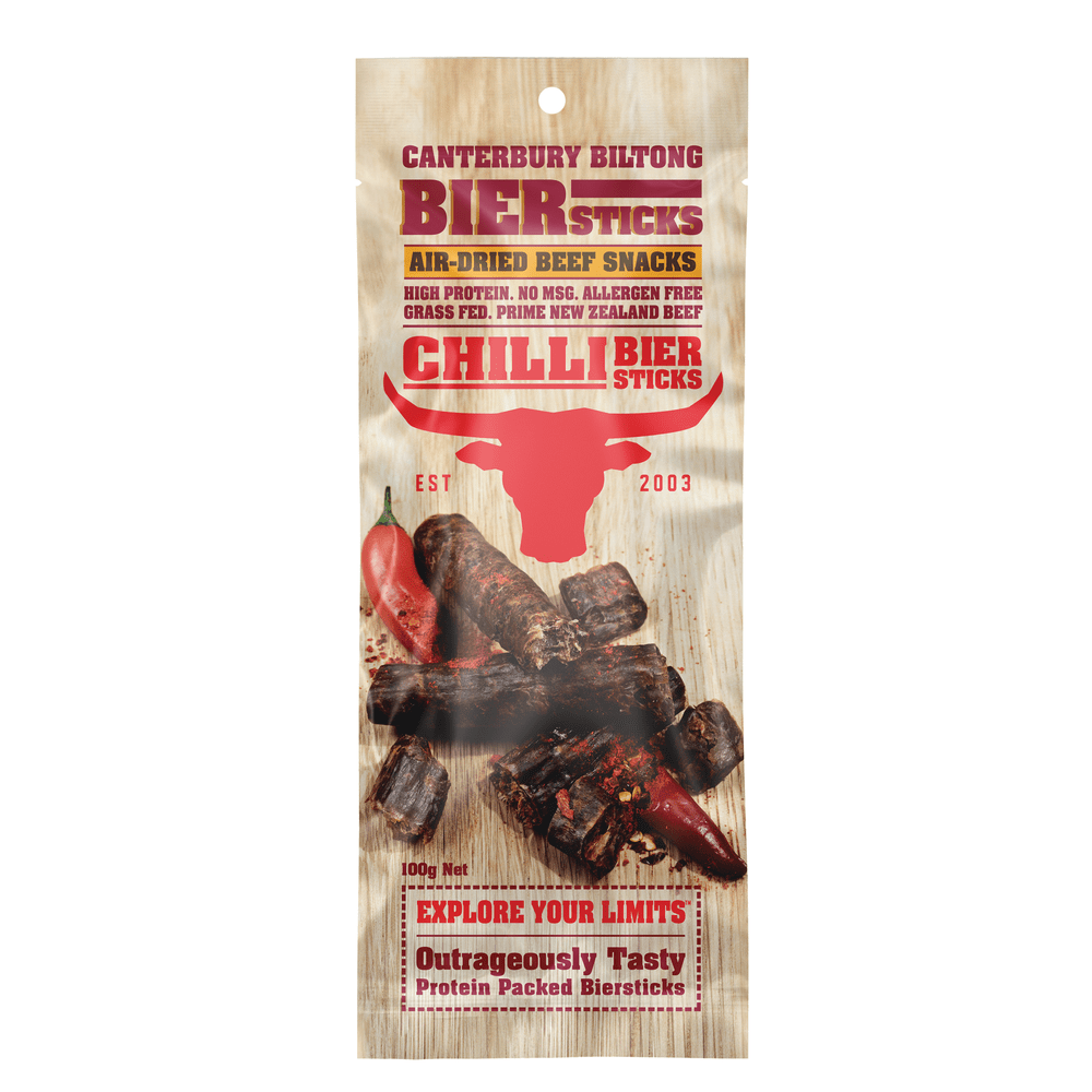 Canterbury Biltong Chilli-Bierstick-100g